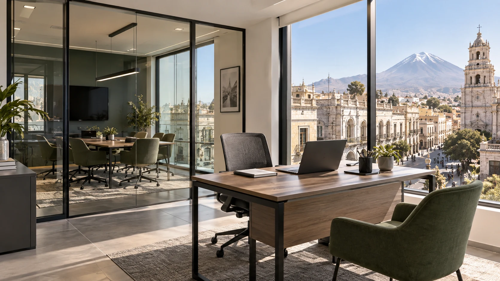 Contexto ilustrativo para alquiler de oficinas en Arequipa